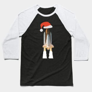 Rocket wearing Santa cap! | Merry Christmas | Santa Claus Baseball T-Shirt